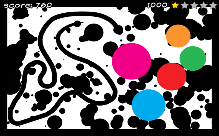 Pizza Snake screenshot - Level 7: Abstract